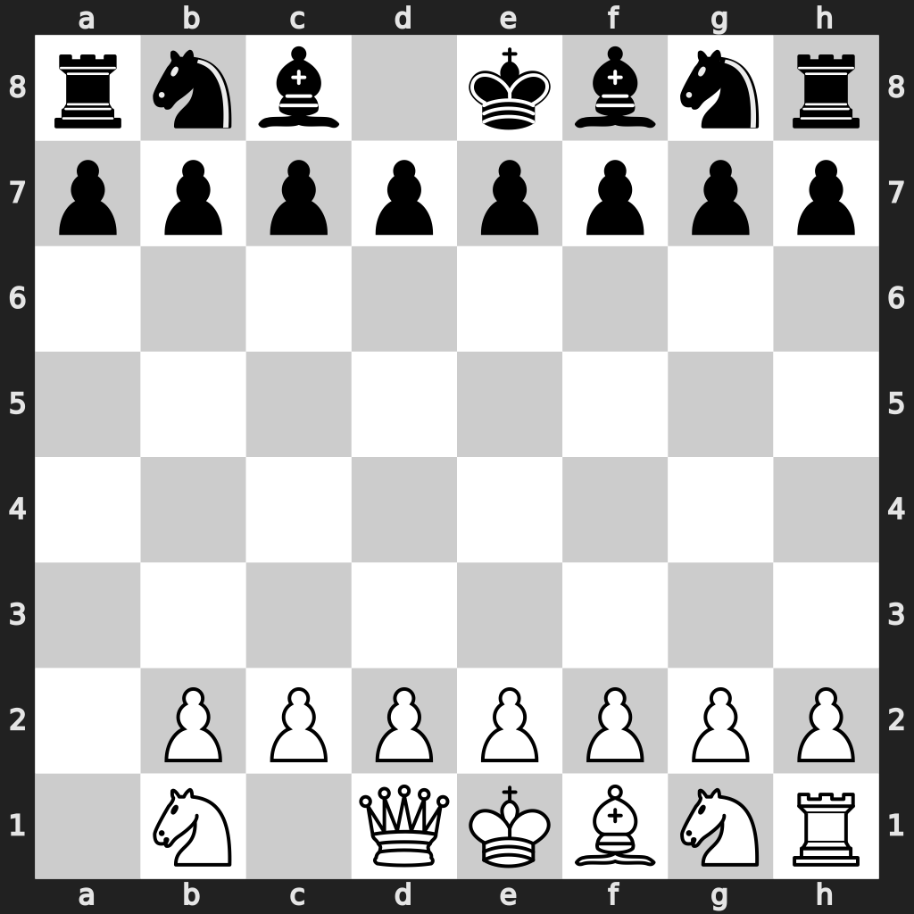 White missing 1 rook, 1 bishop, 1 pawn; Black missing its queen.